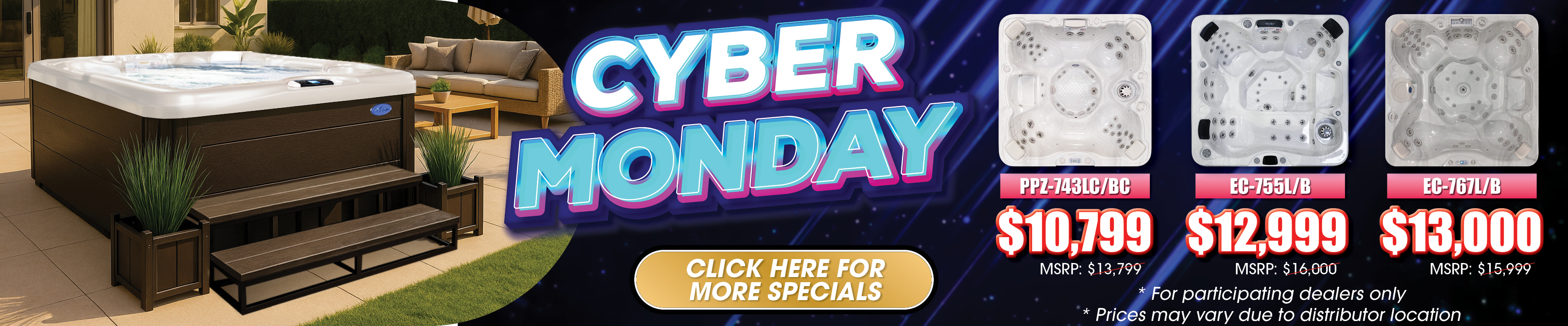 Calspas hot tub being used in a family setting - Kissimmee