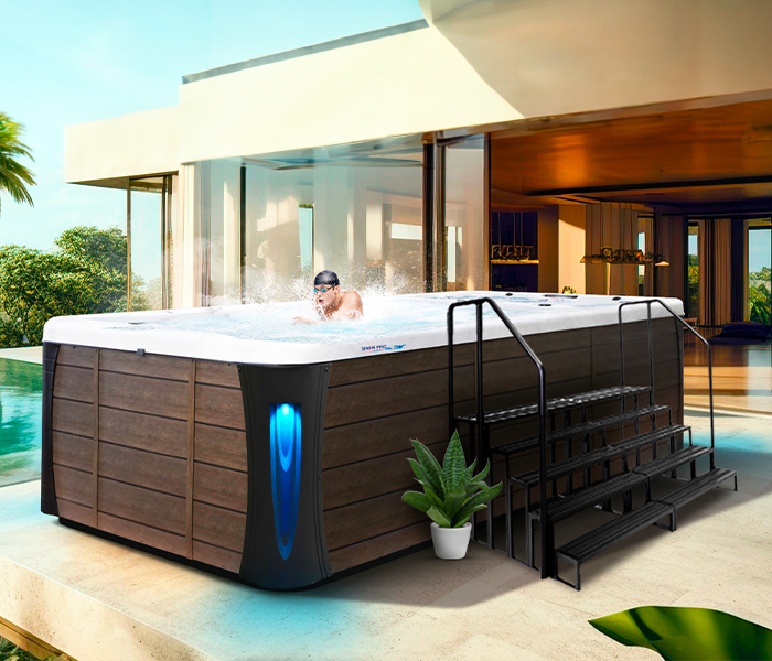 Calspas hot tub being used in a family setting - Kissimmee