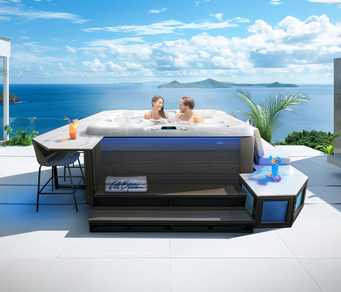 Calspas hot tub being used in a family setting - Kissimmee